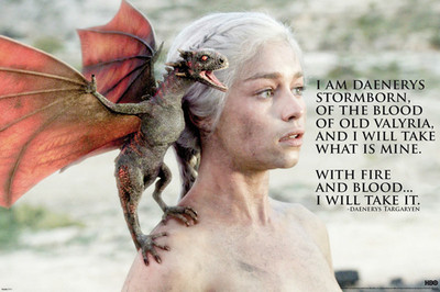  Game of thrones Danenery Stormborn Deny Daughter of King Targaryen Dragons 