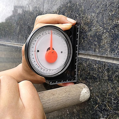 Tilt Level Meter Magnetic Clinometer Gauge for Carpentry Building Masonry Bevel