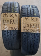2 X 195 60 16 1956016 BARUM PART WORN WINTER TYRES