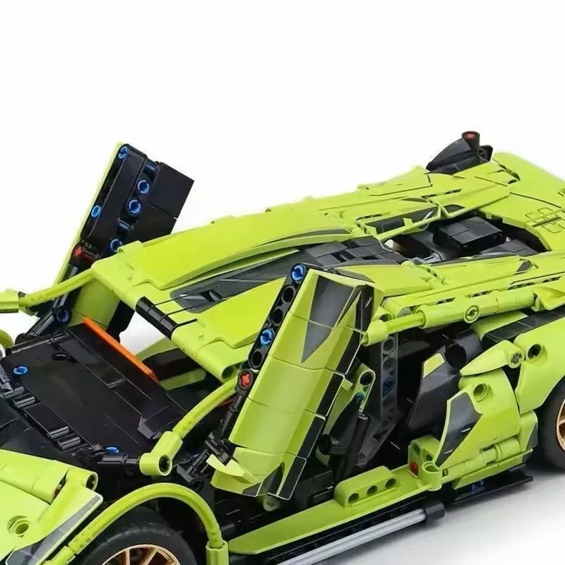 Lamborgini Building Blocks Hypercar Racing Car Model Assemble Vehicle - Image 4 of 4