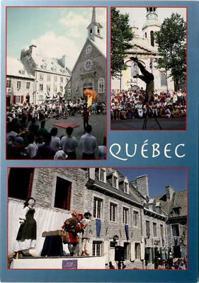Québec City, Place Royale, Yves Tessier, John Hinde Curteich Inc. Postcard