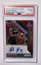 Jackie Young WNBA 2020 Prizm Mojo Auto Signatures 15/25 PAA 9