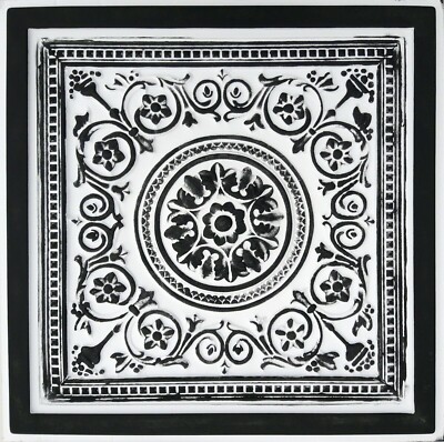 Grid System 24'' x 24'', 3D, PVC Ceiling Tiles, MAJESTY Rustic White