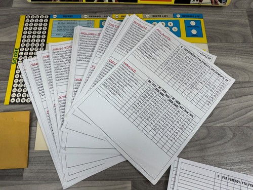 GIOCO DA TAVOLO BASKET VINTAGE STRAT-O-MATIC PRO STATISTICO GIOCO DA TAVOLO - Foto 4 di 8