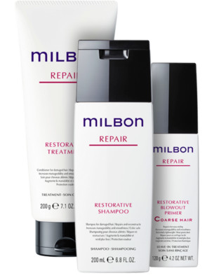 MILBON Global Milbon REPAIR RESTORATIVE 200mL+200g+120g 3-Piece Set From Japan