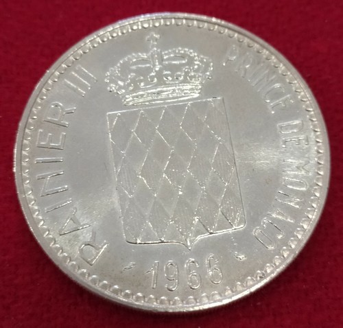 Moneda de plata 10 Francos Rainiero III 1966- EBC Monaco - Imagen 5 de 6