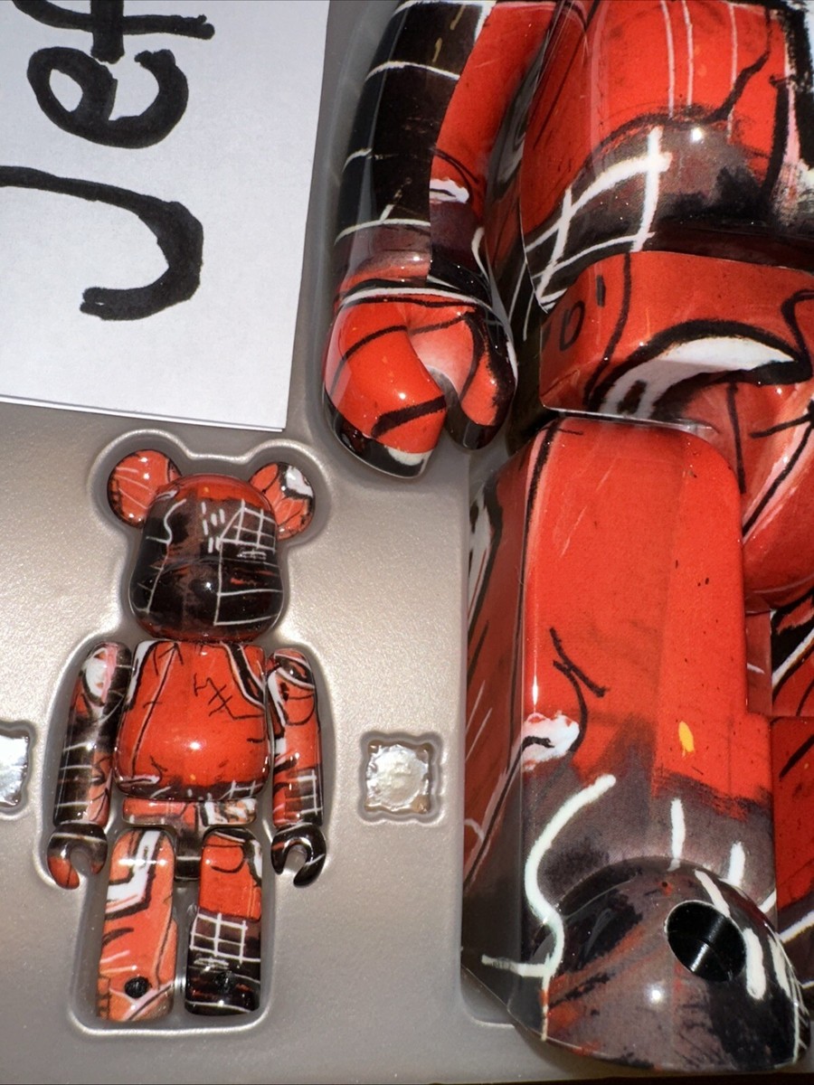 Bearbrick Medicom JEAN-MICHEL BASQUIAT #5 400% & 100% set Be