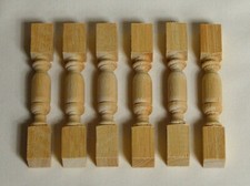 New Dolls House Furniture - Six Wooden Veranda Posts Length 7 cm
