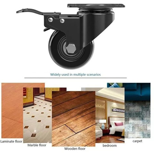 Ruote Girevoli 50-100mm Carrello Resistente Ruote Mobili fino a 700kg UK - Foto 9 di 12
