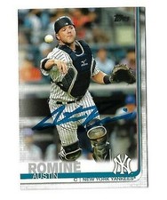 New York Yankees AUSTIN ROMINE  Signed 2019 Topps Card #426