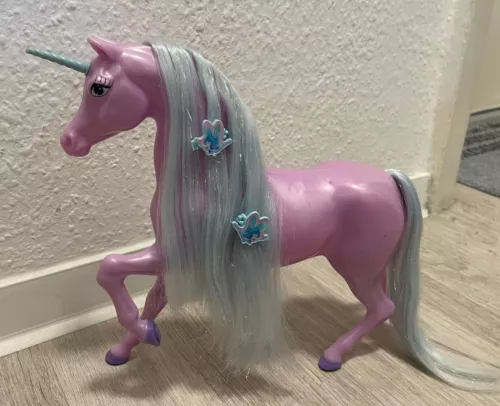 Barbie in Schwanensee Swan Lake Lila Kutsche Carriage Pferd Horse Einhorn 2003