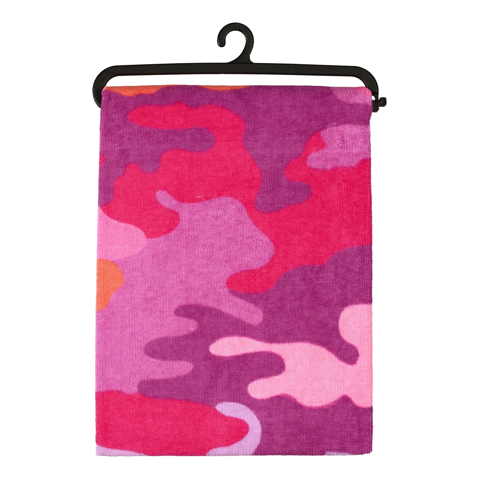 Beach Collection Pink Camo Cotton-Blend Beach Towel