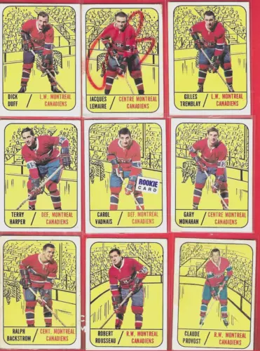 1967-68 Topps*MONTREAL CANADIENS* 9 With 3 ROOKIE ROOKIE(Look Picture CONDITION)
