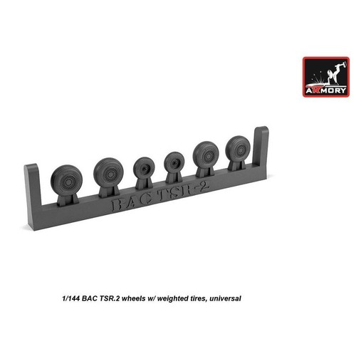 Armory Models AR AW14401 Scale model kit 1/144 BAC TSR2 wheels w/ weighted tires - Picture 1 of 12