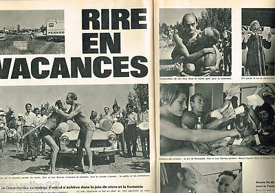 ADVERTISEMENT ADVERTISING 065 1969 PERNOD camping tour (2p) SIM LUC BERNEY