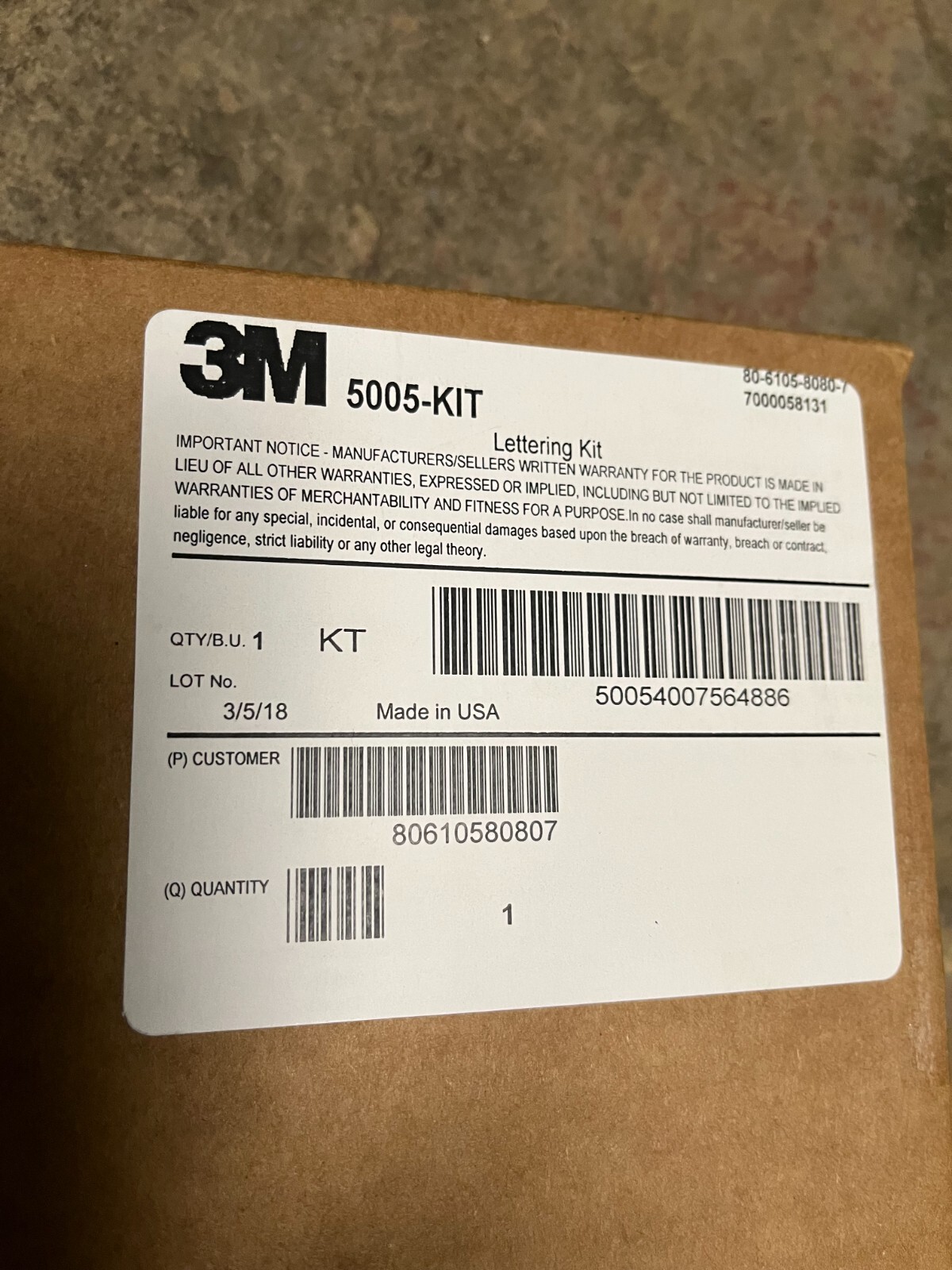 3M 5005-KIT Reflective Lettering/Labeling Kit