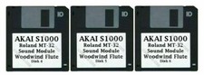 Akai S1000 Floppy Disks Vintage Roland MT-32 Extreme Woodwind Flute 4, 5, 6