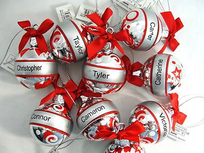 NEW Ganz Pre-Printed Name Christmas Ornament Ball 1.5'' ~  You Choose