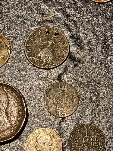 Coin Collection Lot 1700s-1800s Silver And Coppers Russia Germany - Picture 7 of 24