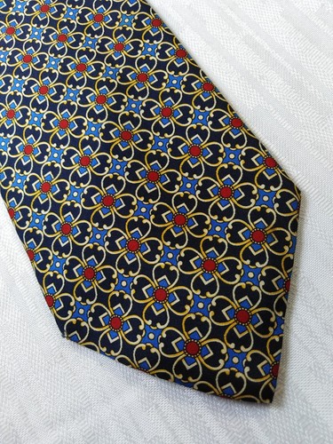 Enrico Coveri Venue Morin 100% Silk Tie Necktie Italy Vintage - Picture 2 of 6