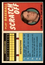 1970 Topps Scratch-Offs Baseball #19 Tom Seaver EX