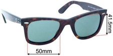 SFx Replacement Sunglass Lenses fits Ray Ban Original Wayfarer RB2140 - 50mm Wid
