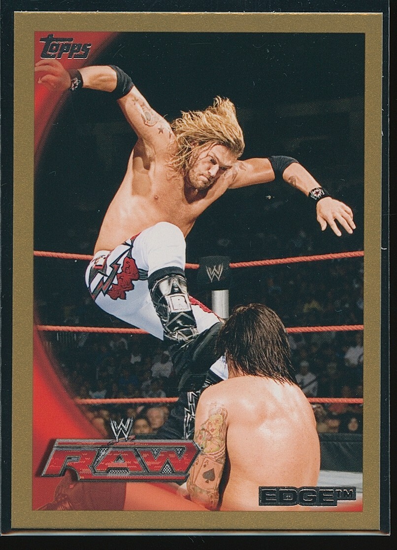 Edge 2010 Topps Gold WWE #58 10/50