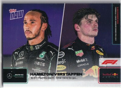 Topps Now 2021 Formel 1 Nr. 78 Lewis Hamilton | Max Verstappen | Last Race