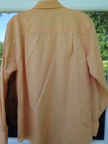 Womens Foxcroft Cotton Blend Wrinkle Free Solid Orange Blouse Top Shirt Size 6 - Picture 3 of 7