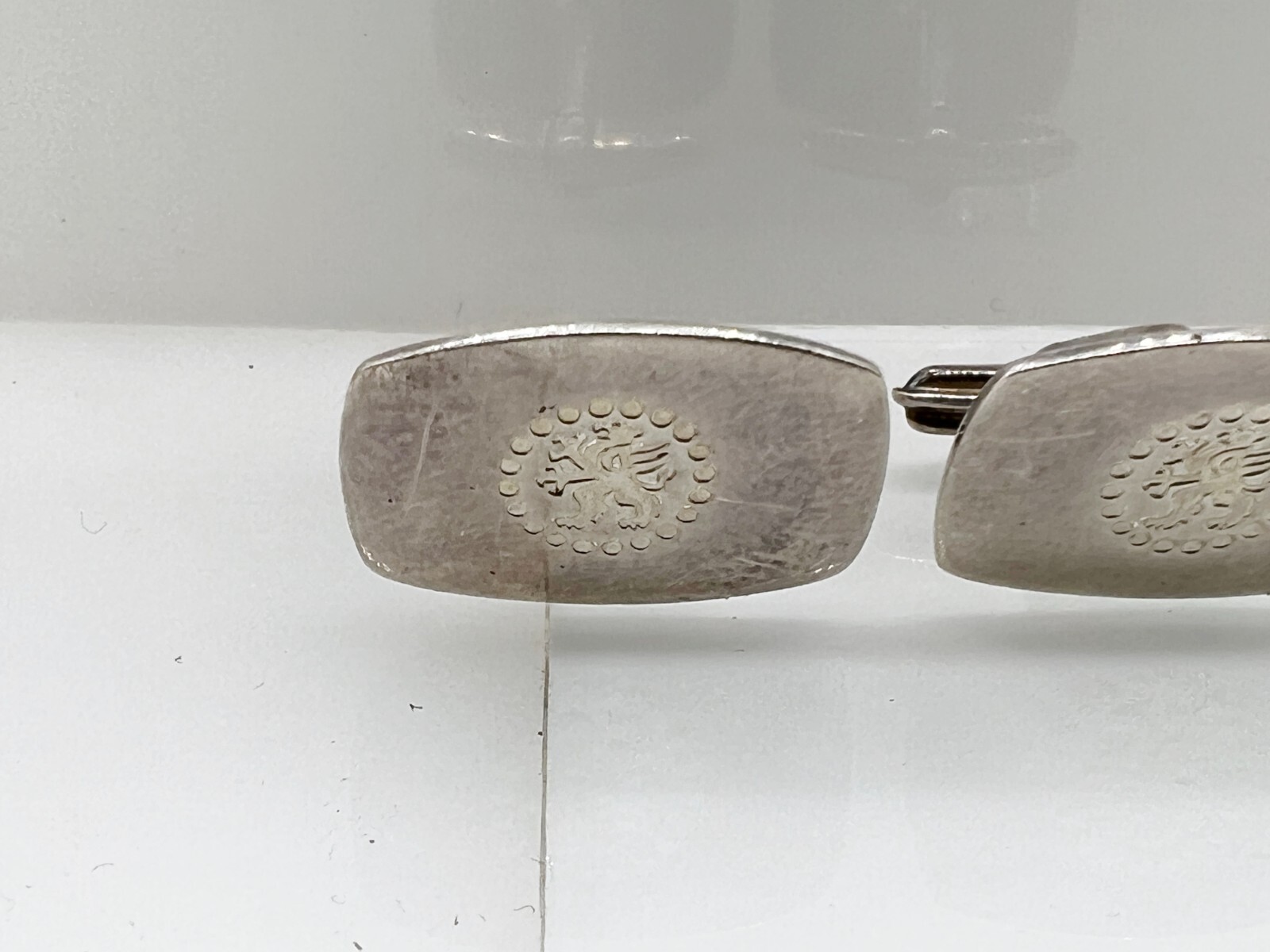 VINTAGE SOLID STERLING SILVER LION PATTERN MODERN… - image 2