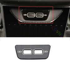 Rear USB Socket Switch Cover Trim Fit For VW Golf MK8 2020-2021 Black Titanium