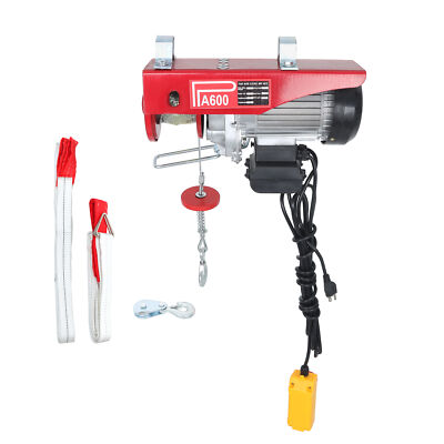 #ad #ad 1320lbs Electric Winch 110V 1200W Mini Electric Hoist 14ft Wired Remote Control $95.76