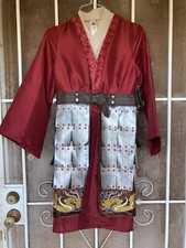 Disney Store MULAN Deluxe Warrior Halloween Costume Girl Size 13 NWT W/O Pants