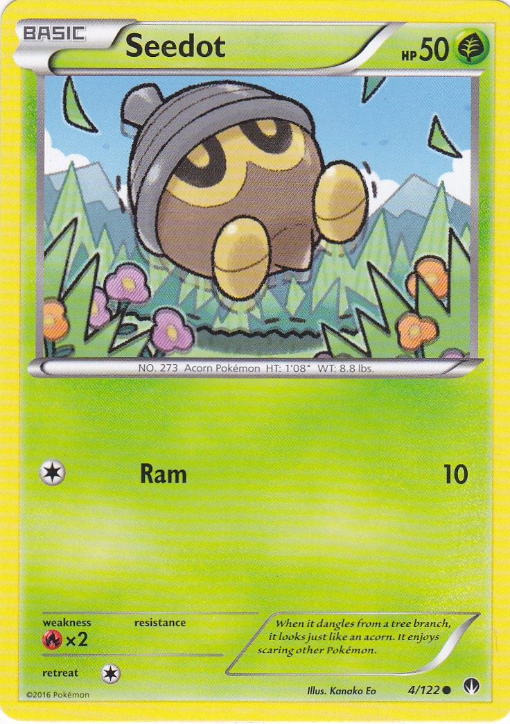 seedot pokemon card value Seedot 011/196 NM / M - Yuka Morii Clay Art - Lost Origin Pokemon Card