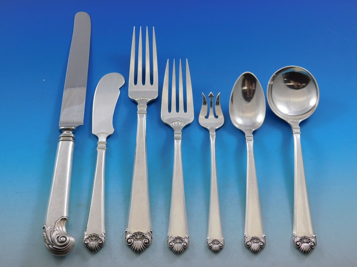食器 Sterling silver 52g 925 George II by Watson Sterling Silver Flatware Set Service Dinner 84