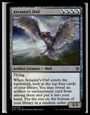 Throne of Eldraine Arcanist's Owl #206