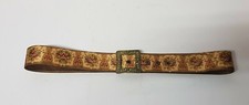 MICHAL NEGRIN FLORAL FABRIC BELT CRYSTAL BUCKLE SIZE XL