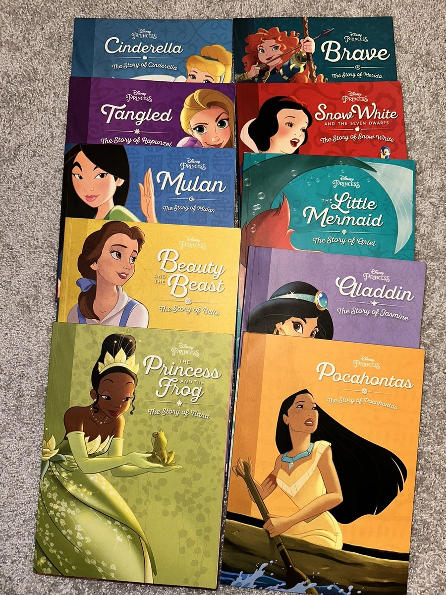 Disney Princess Storybook Library, 10 Book Set | eBay