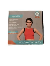 Appolis Posture Corrector Adjustable Back Brace Shoulder Support Unisex-Open Box
