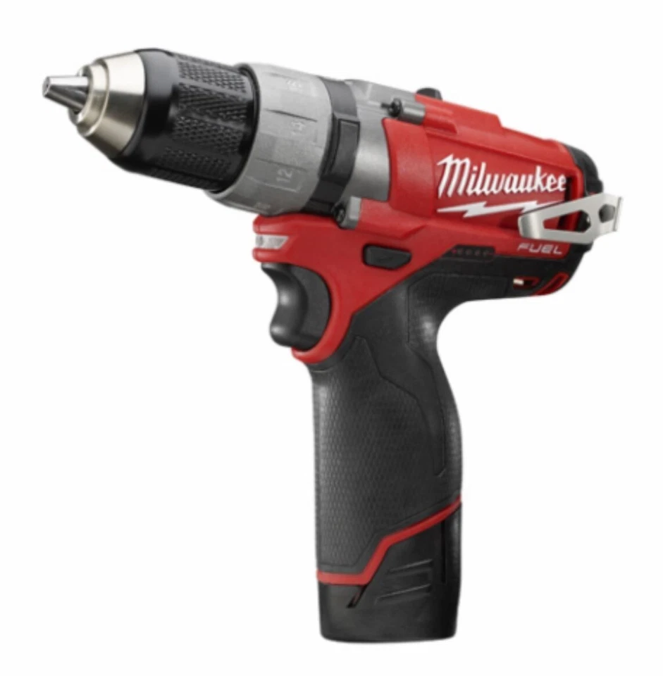 Milwaukee M12 Fuel 12v 1/2" Drill Driver - 2 Batteries, Charger & Molded Case Foto 3 de 4