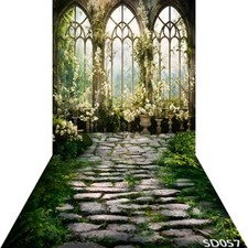 10'x20'CP Window FlowerSpring Scenic Microfiber Fabric background backdrop SD057