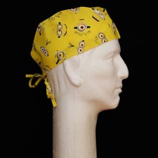 Minions Yellow Eyes All Over Theme Scrub Hat
