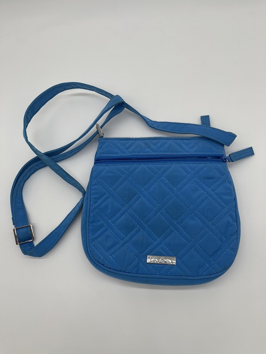 Vera Bradley Petite Double Zip Hipster Coastal Solid Blue