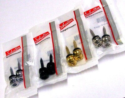 Original Schaller Gurtschloss Ersatzband Knopf Endpin Set - 4 Ausführungen
