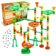 Marble Run Dinosaur Starter Set STEM Construction Building Block Toys 130 pieces