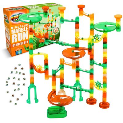Marble Run Dinosaur Starter Set STEM Construction Building Block Toys 130 pieces