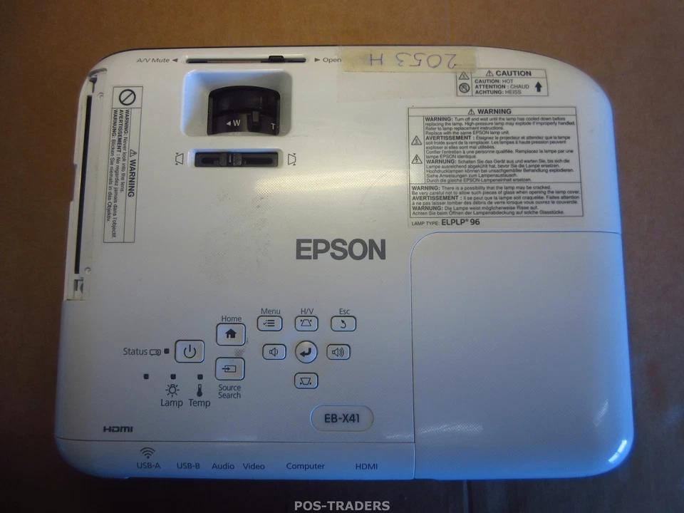 Epson EB-X41 XGA projector Beamer 3LCD 3600 Lumens HDMI - 2,053 H - EXCL REMOTE - Bild 3 von 4