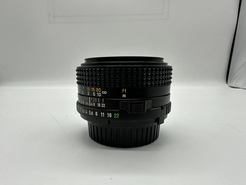 Minolta MD 50mm 1:2 Standard Prime Camera Lens Manual Focus SLR Film Lens Used - Image 4 of 4
