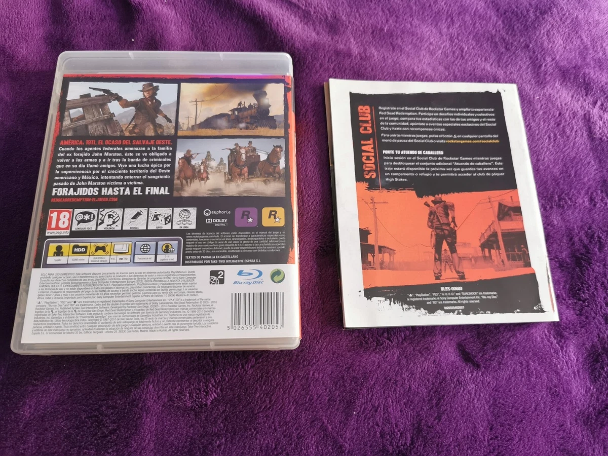 RED DEAD REDEMPTION Pal Esp Muy Buen estado PlayStation Ps3