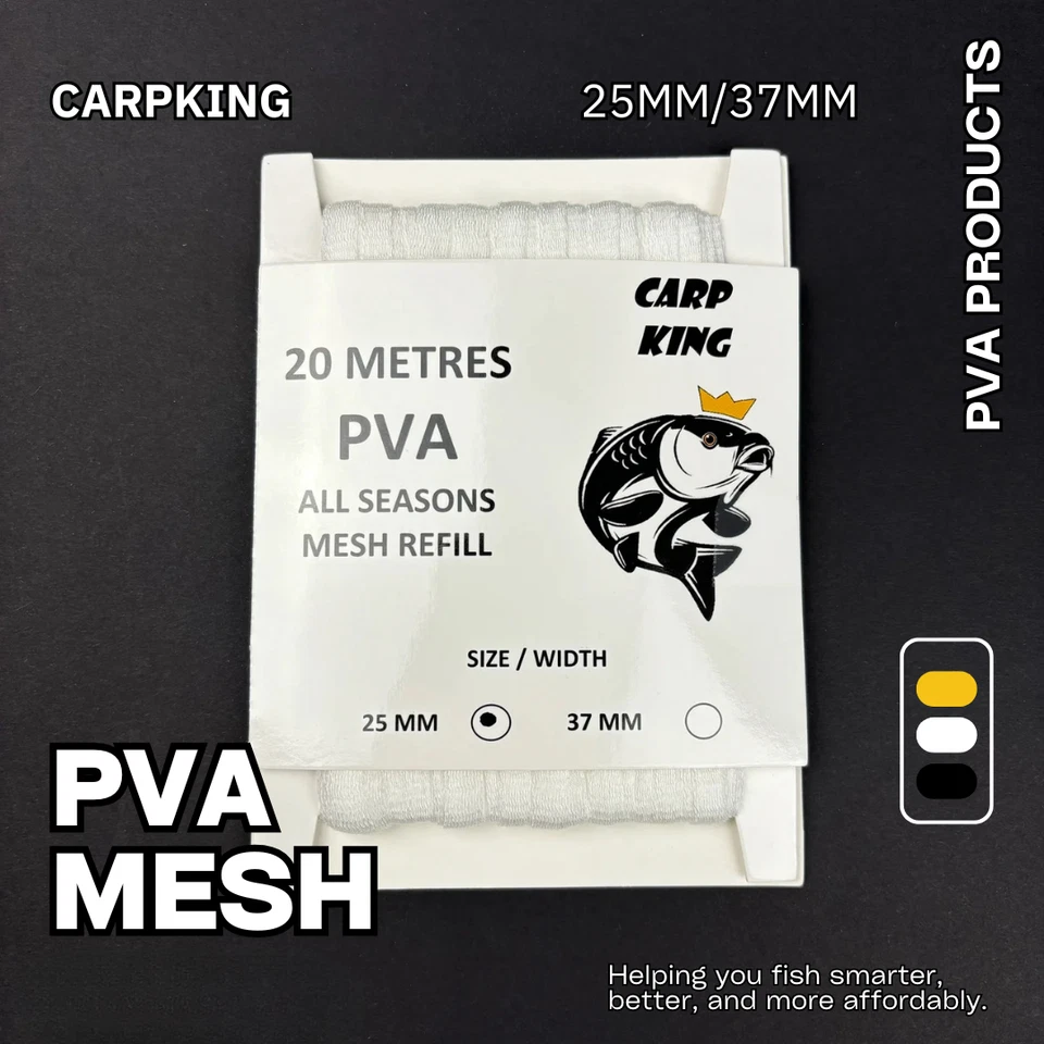 PVA MESH FAST MELT GROSSPACKUNG (25 oder 37 mm) 9000+ SOLD CARP KING PVA BEST VALUE - Bild 1 von 4